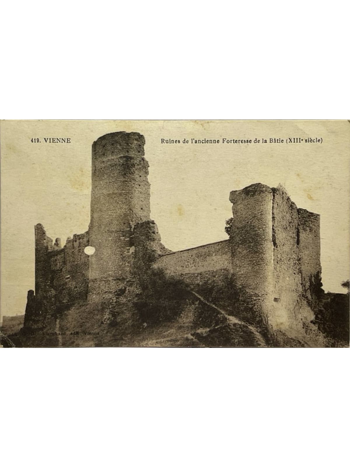 Recto de la carte postale