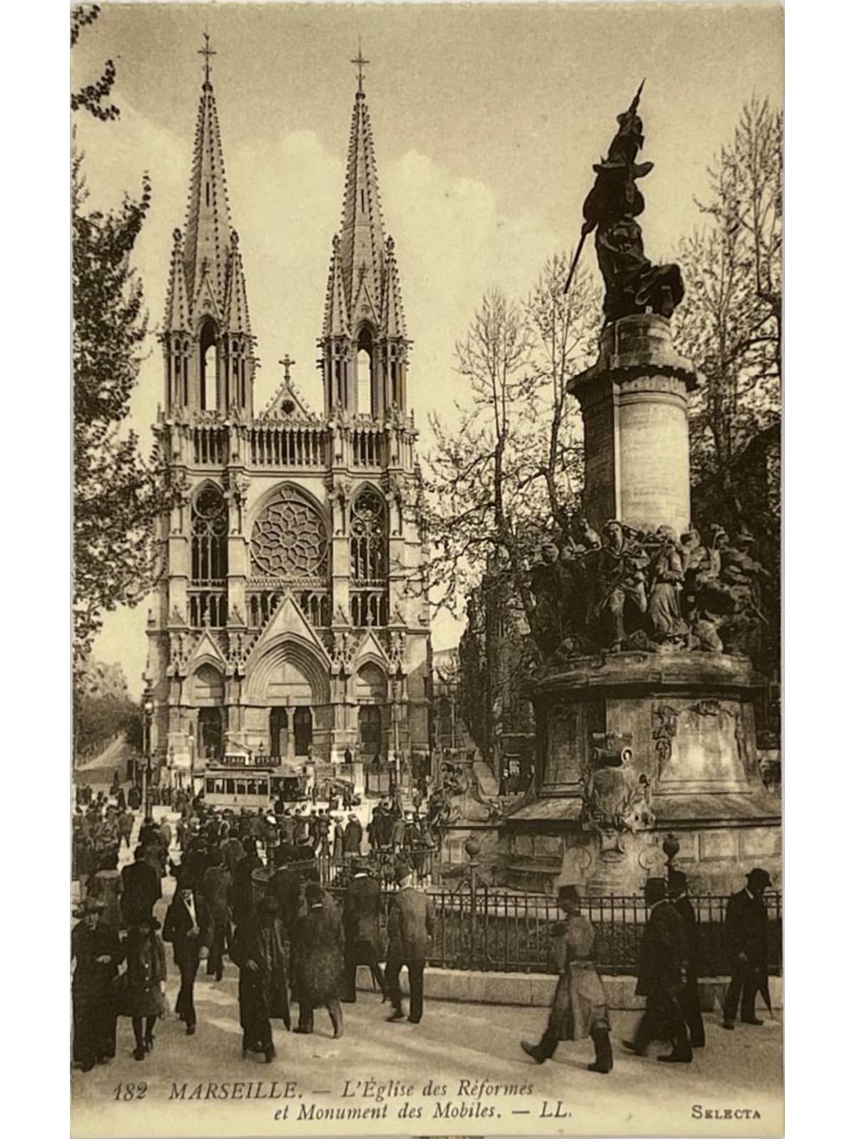 Recto de la carte postale