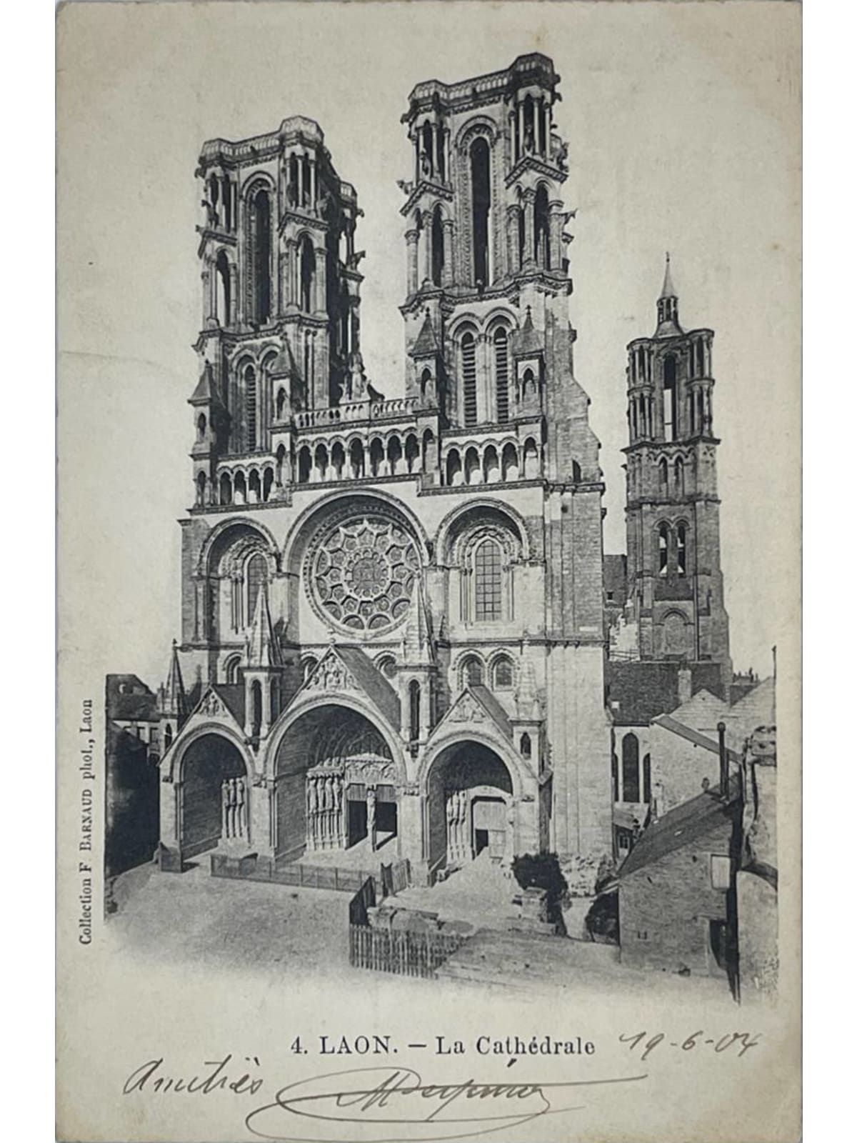 Recto de la carte postale