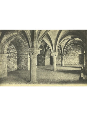 Le Mont-Saint-Michel – Abbaye, le Promenoir du XIIe siècle – CPA ND Phot. n°12