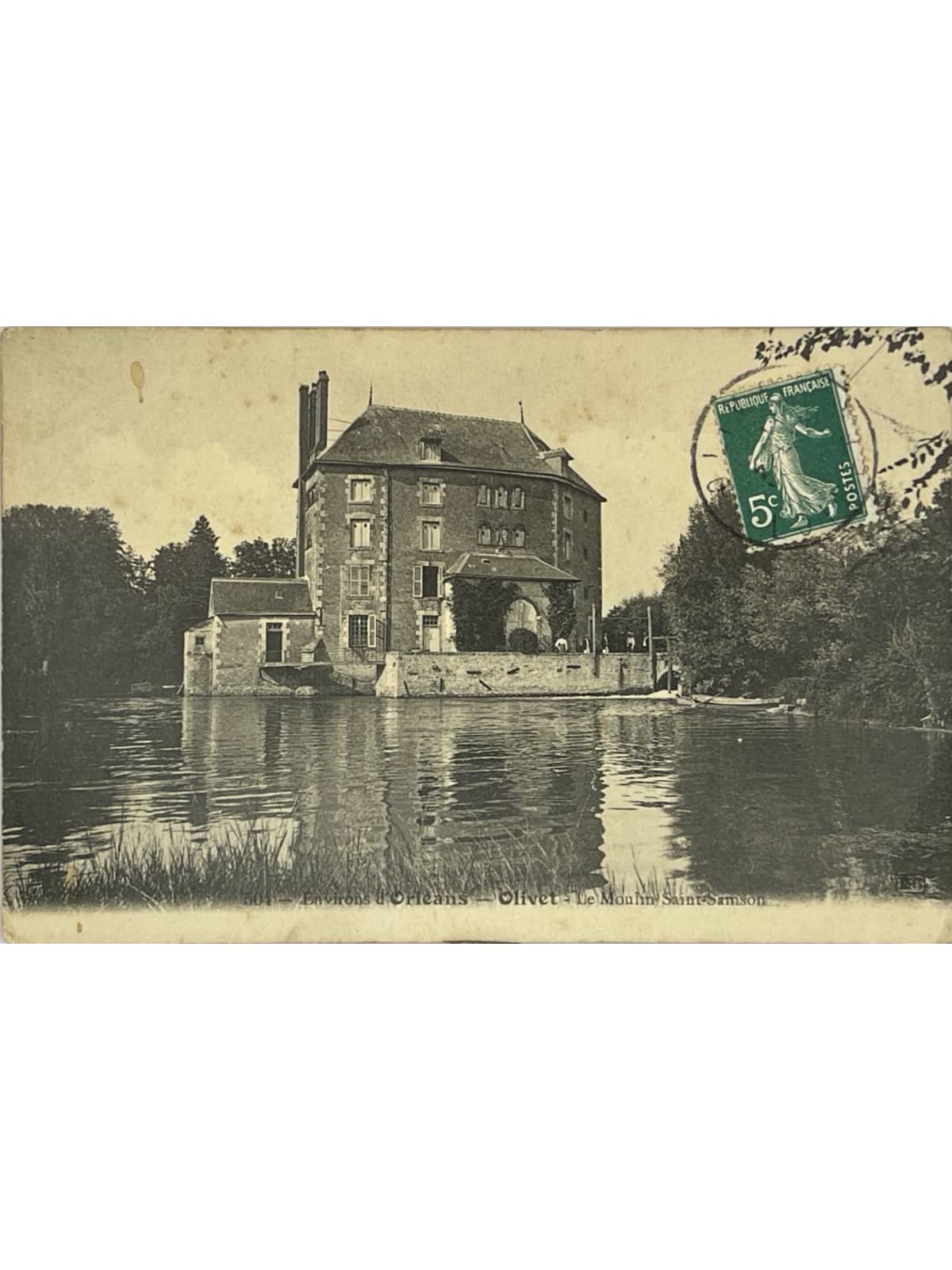 Recto de la carte postale
