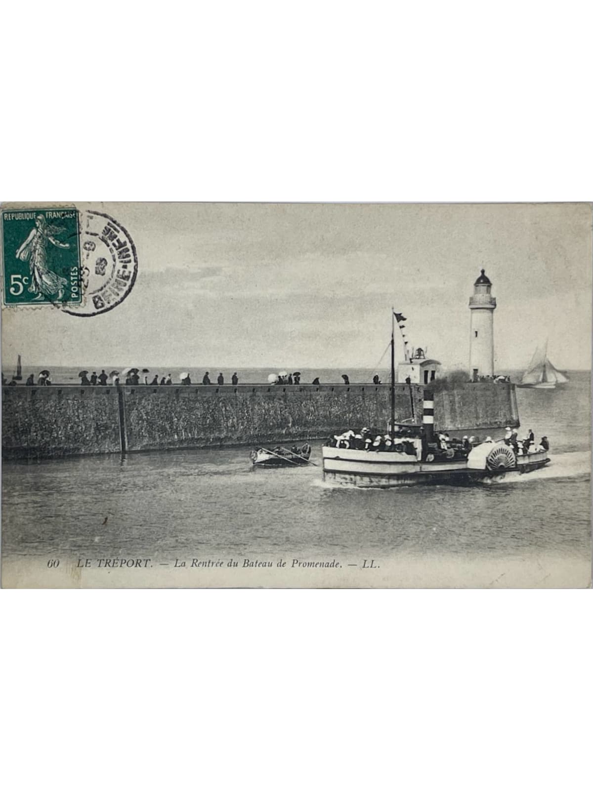 Recto de la carte postale