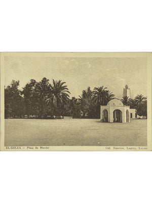 Carte postale – El Goléa – Place du Marché – Algérie ancienne