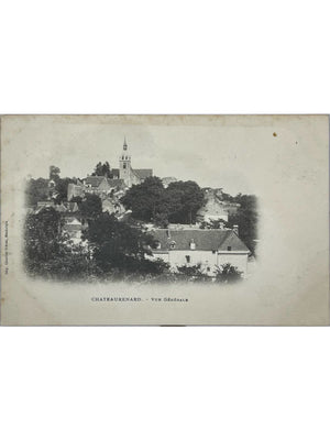 Château-Renard (Loiret) – Vue générale et église – CPA vers 1900