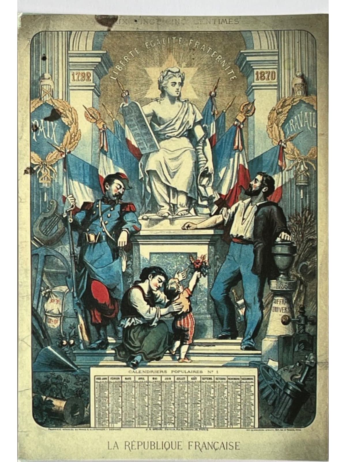 Recto de la carte postale