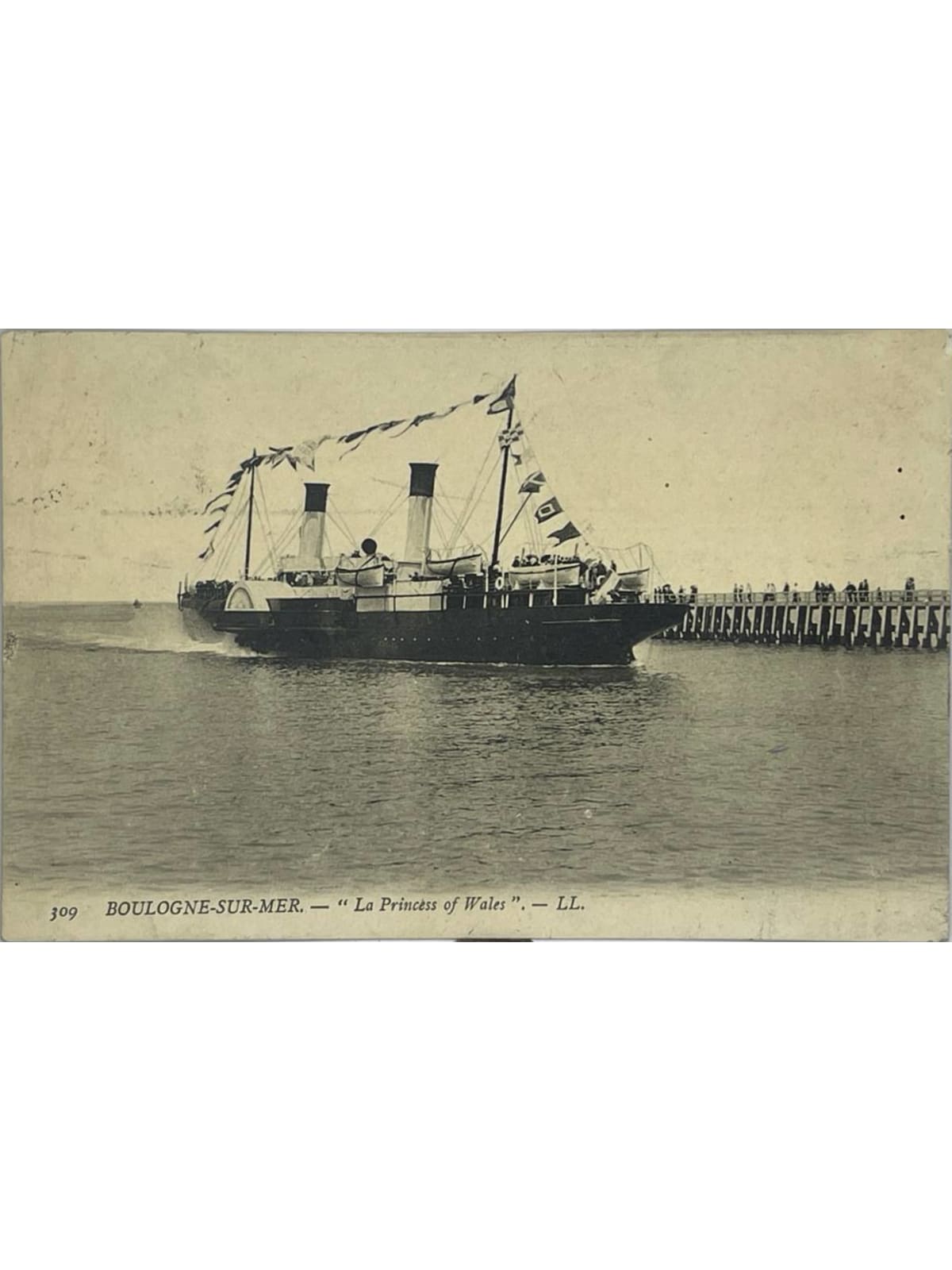 Recto de la carte postale
