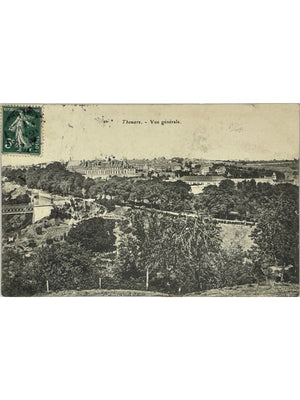 Thouars – Vue générale avec château et pont – CPA ancienne