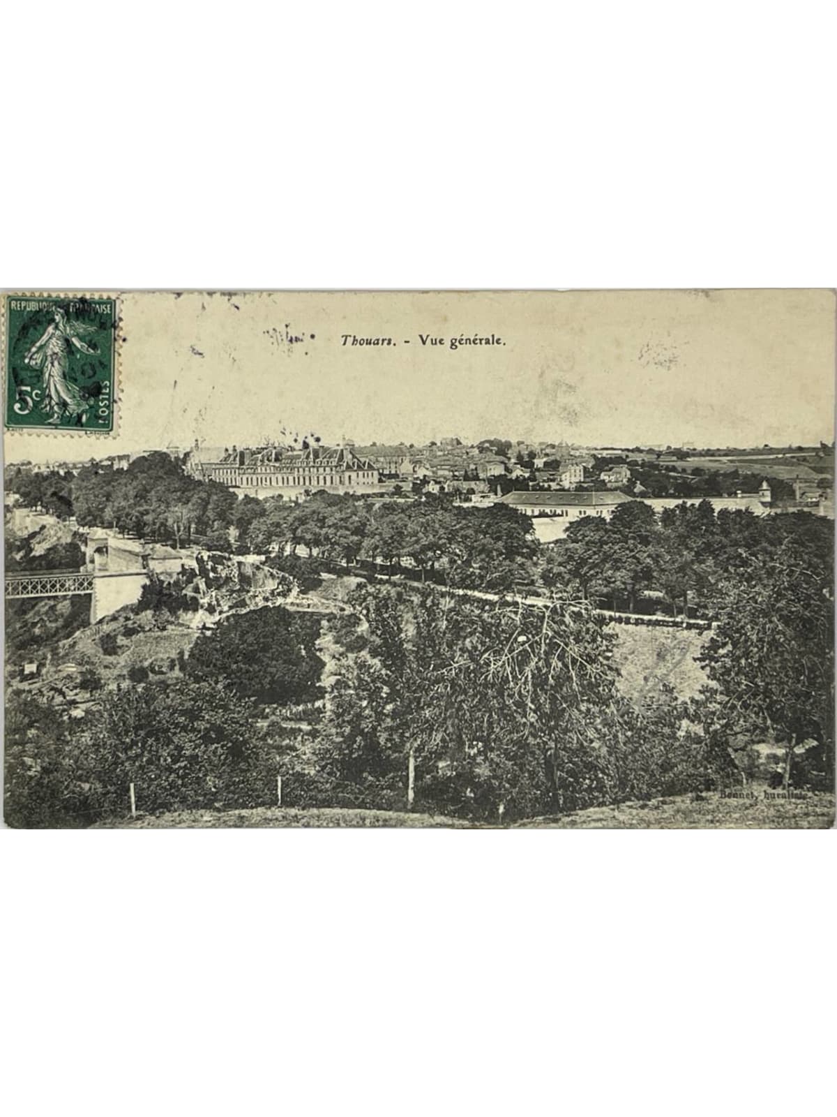 Recto de la carte postale