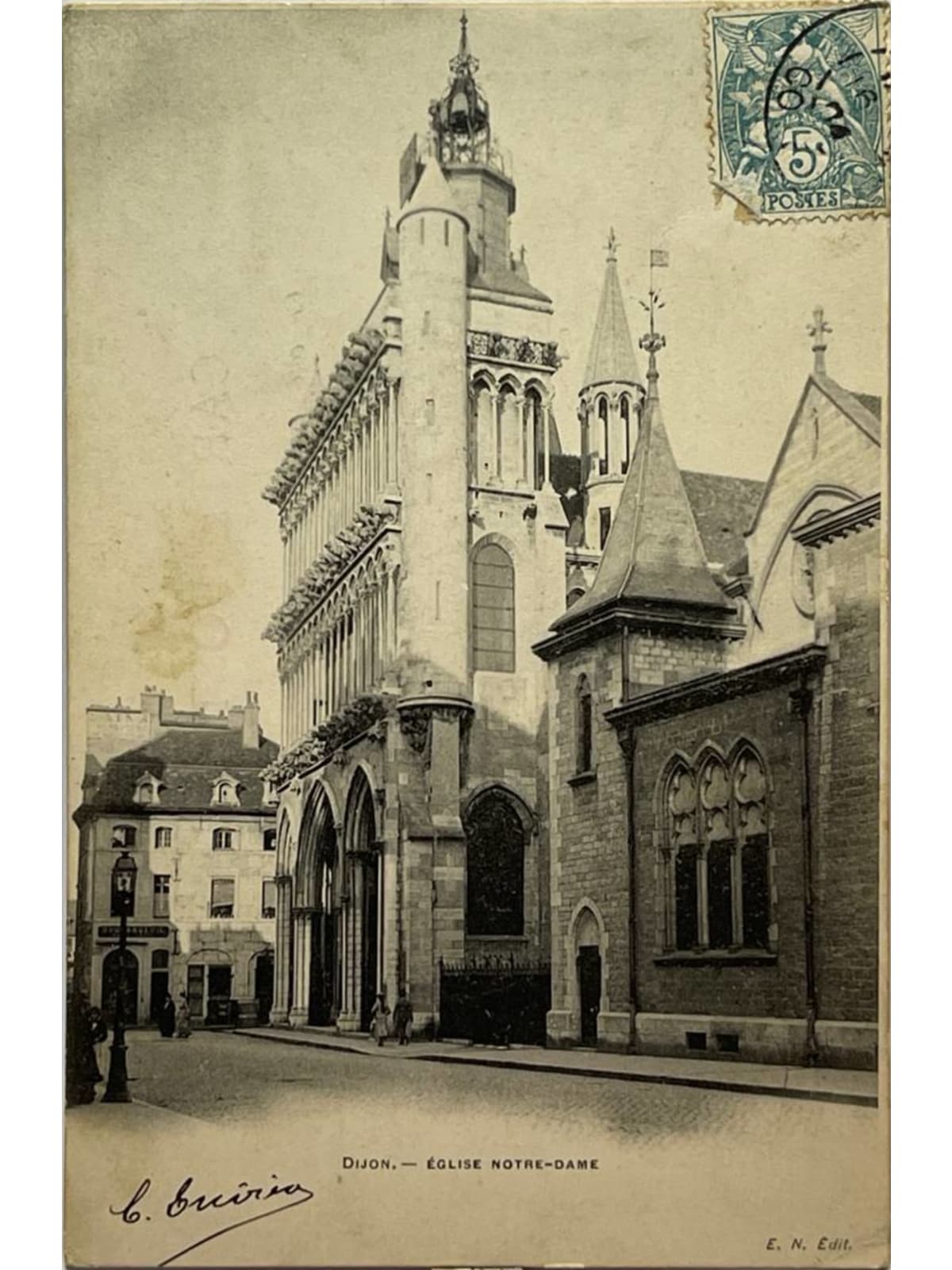 Recto de la carte postale