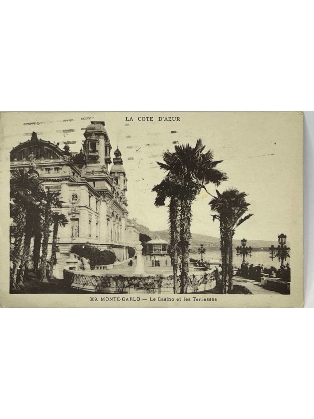 Recto de la carte postale