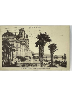 Monte-Carlo – Casino et terrasses – CPA circulée 1931