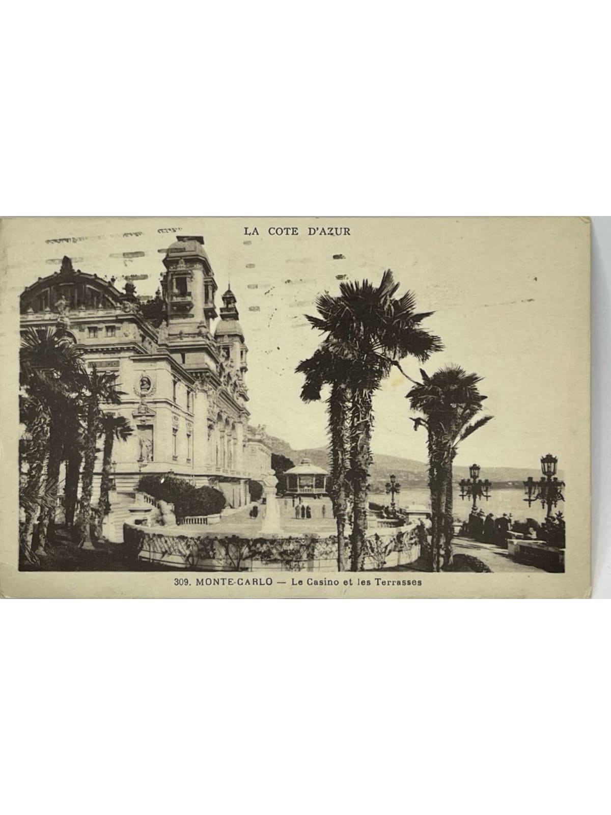 Recto de la carte postale