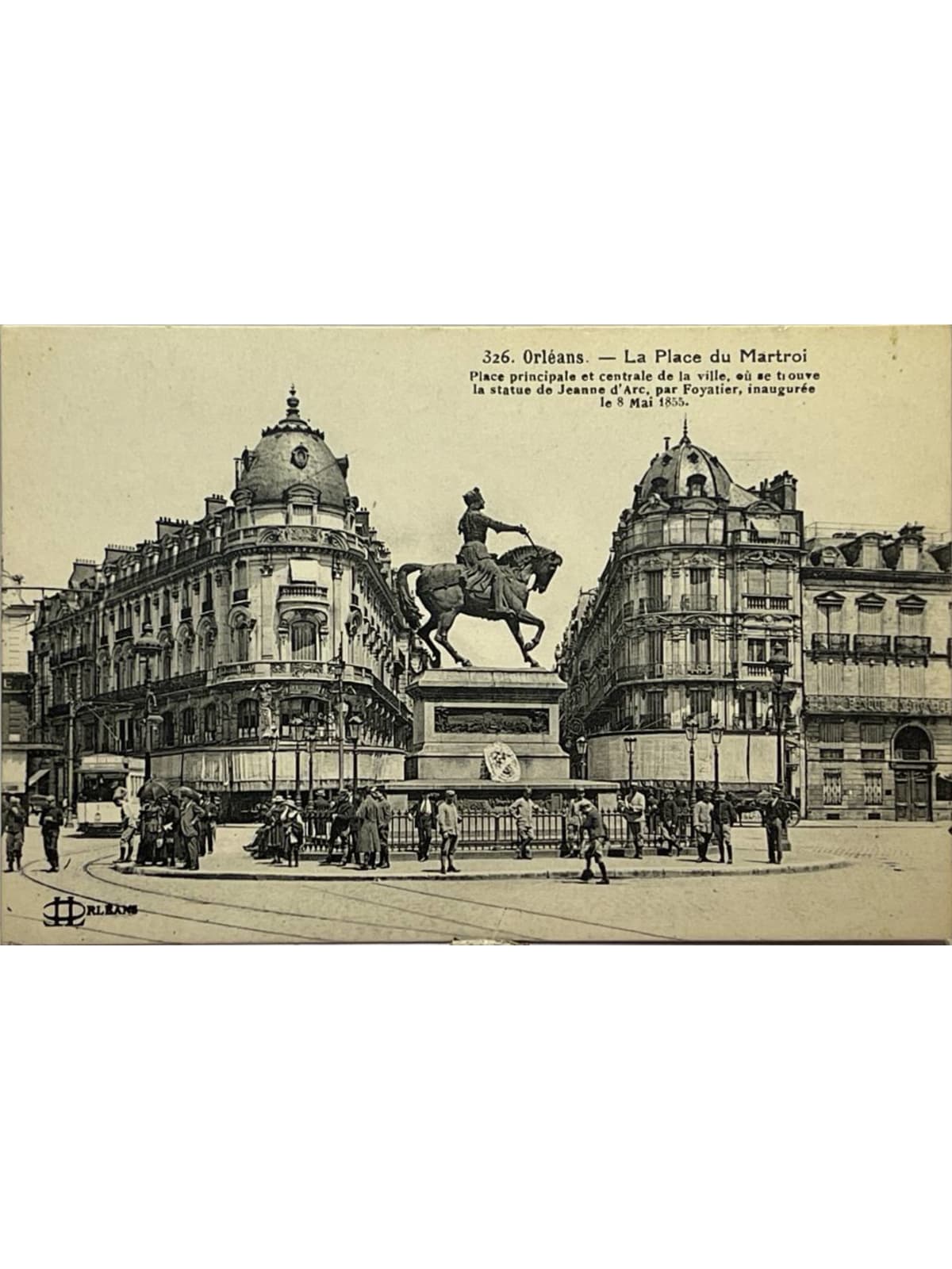 Recto de la carte postale