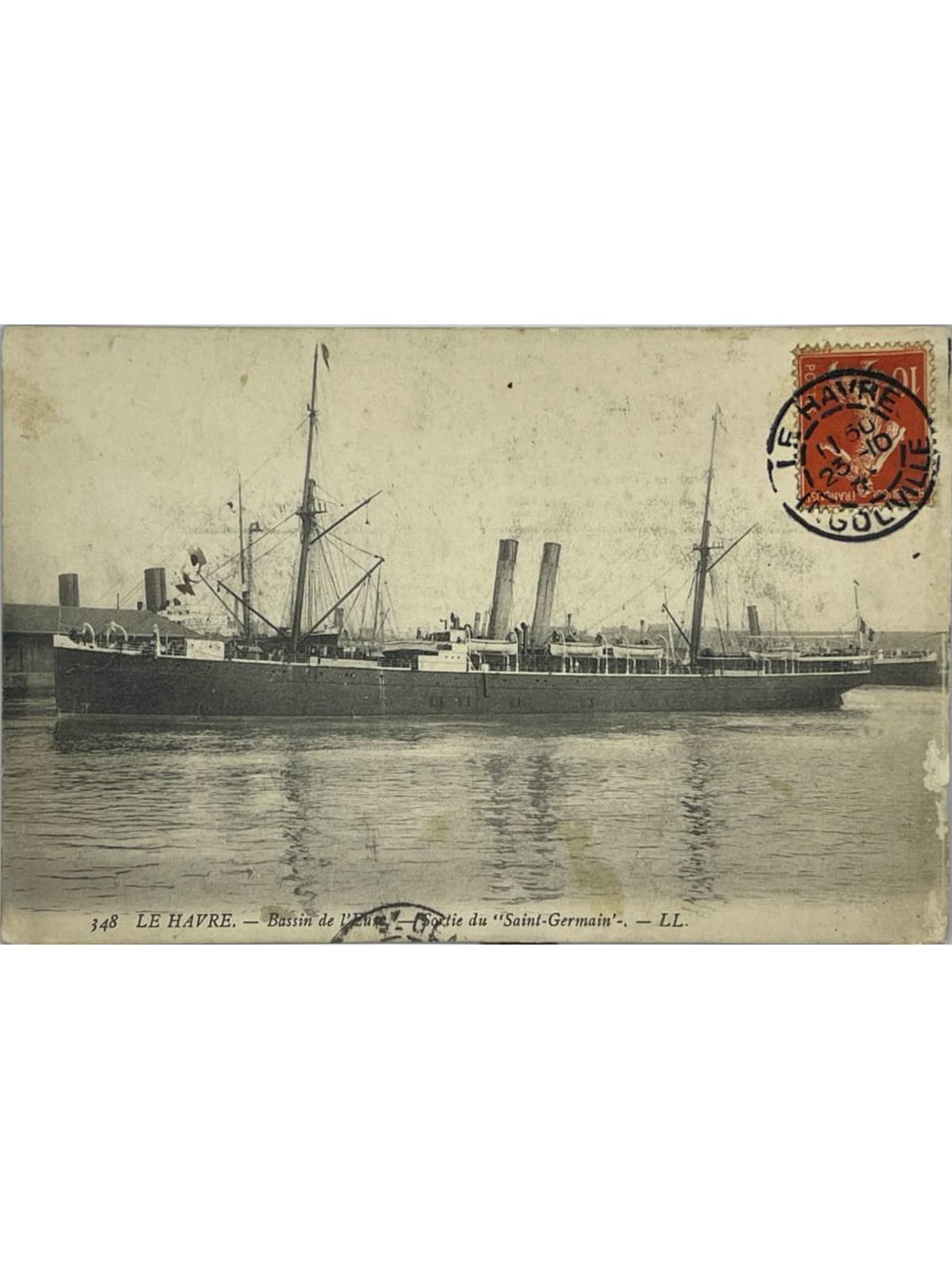 Recto de la carte postale