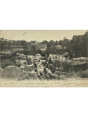 Annecy – Gorges du Fier, Mer de Rochers – CPA L.L. n° 24 – 1904