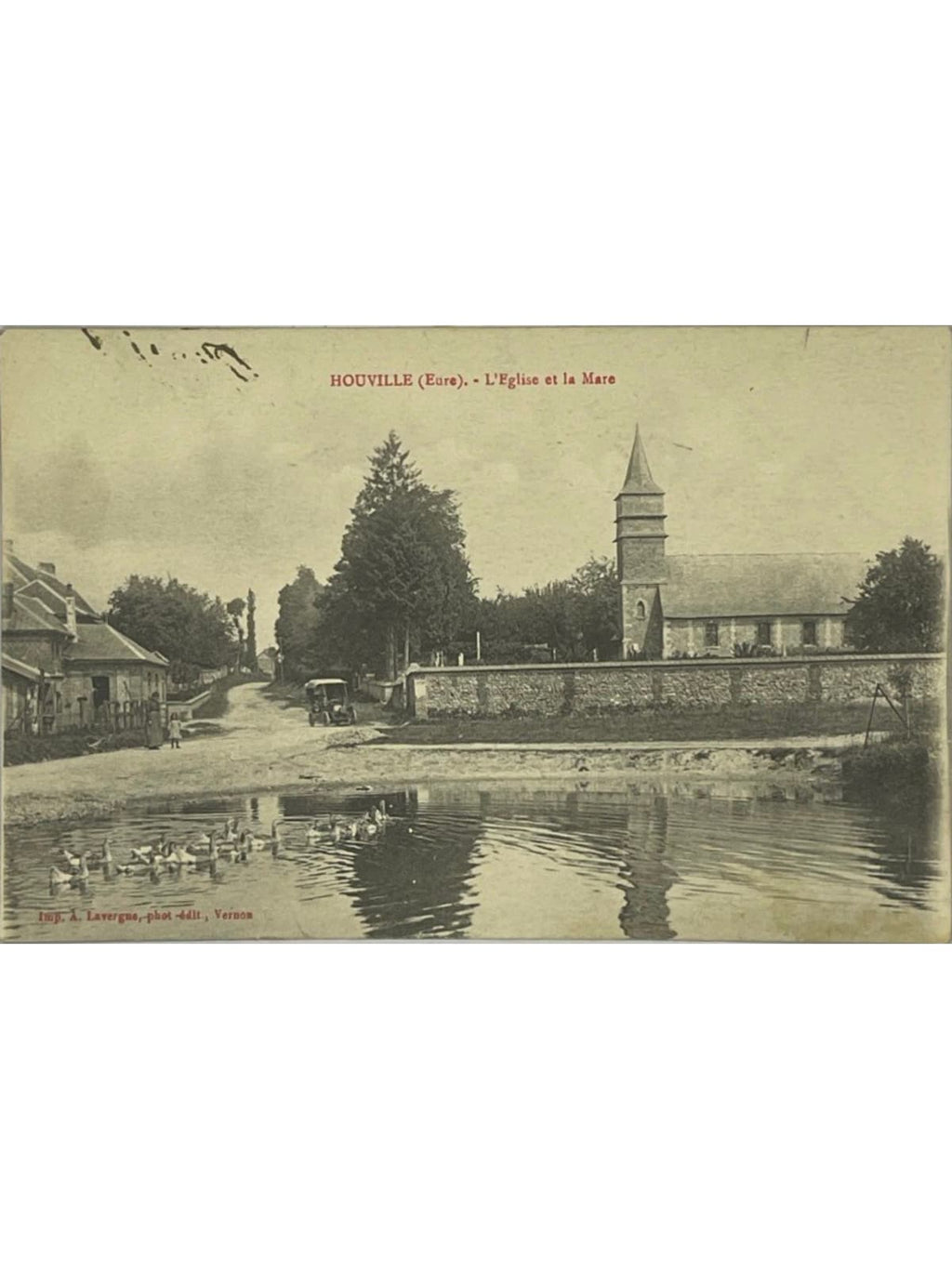 Recto de la carte postale