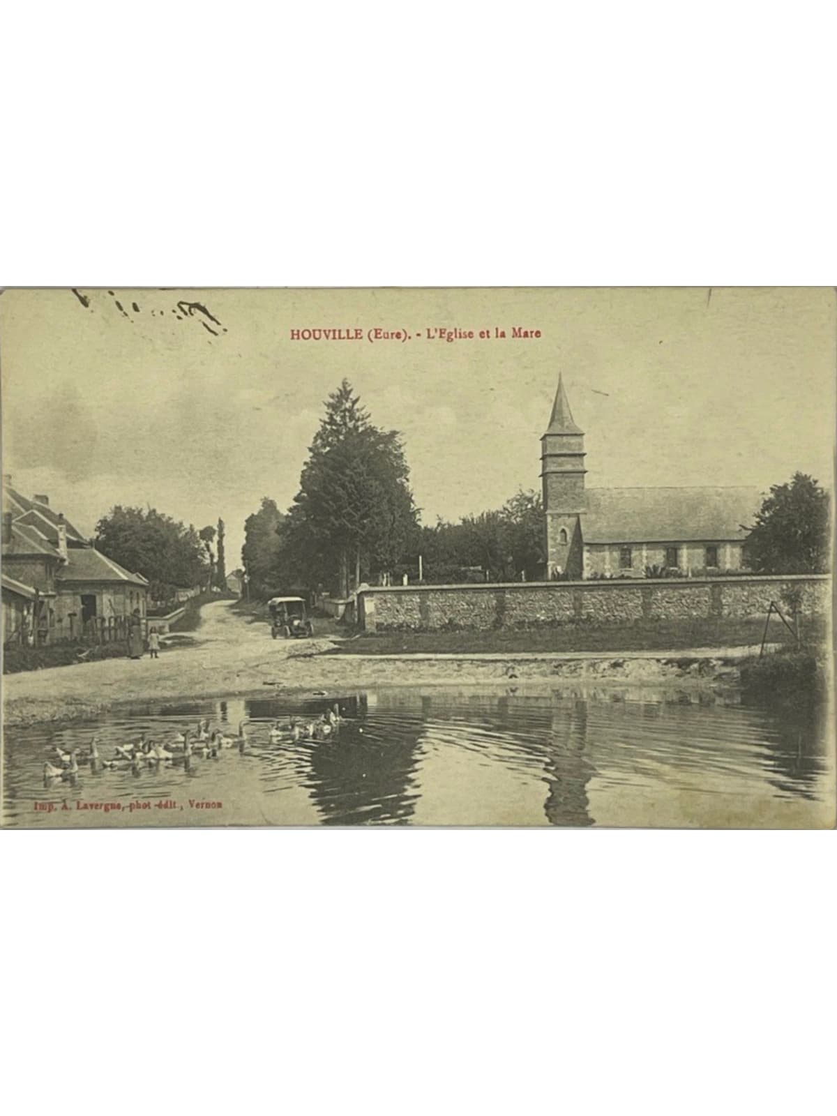Recto de la carte postale