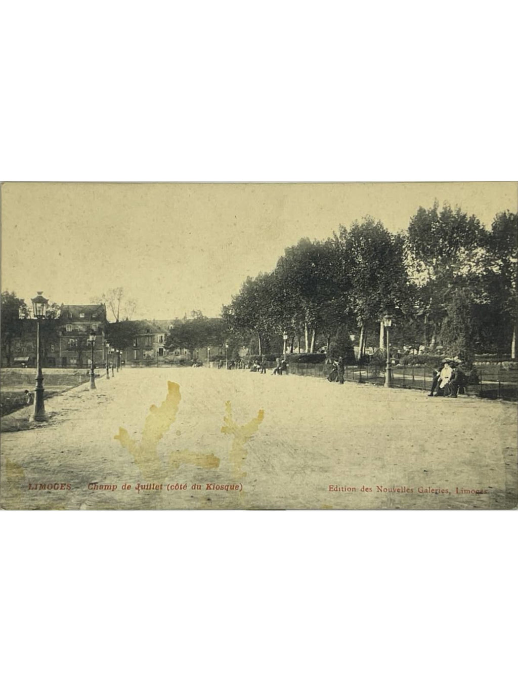 Recto de la carte postale