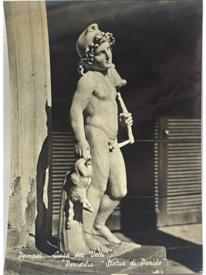 Carte postale – Pompéi – Maison des Vettii, statue de Pâris – Bromofoto