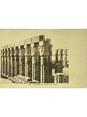 Carte postale – Louxor – Colonnes du Temple de Louxor – Carte ancienne n° 38