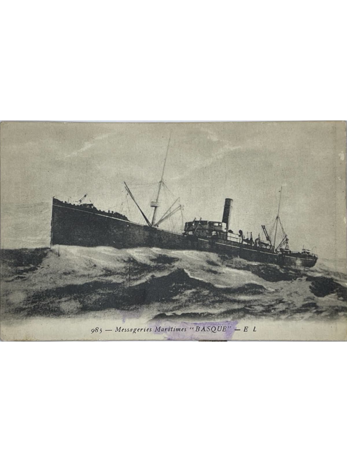 Recto de la carte postale