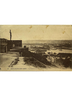 Boulogne-sur-Mer – Le Calvaire et panorama du port – CPA n° 13