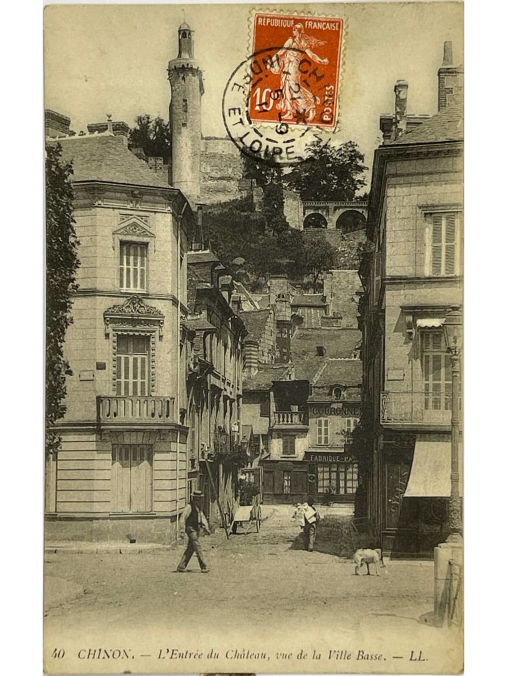 Recto de la carte postale
