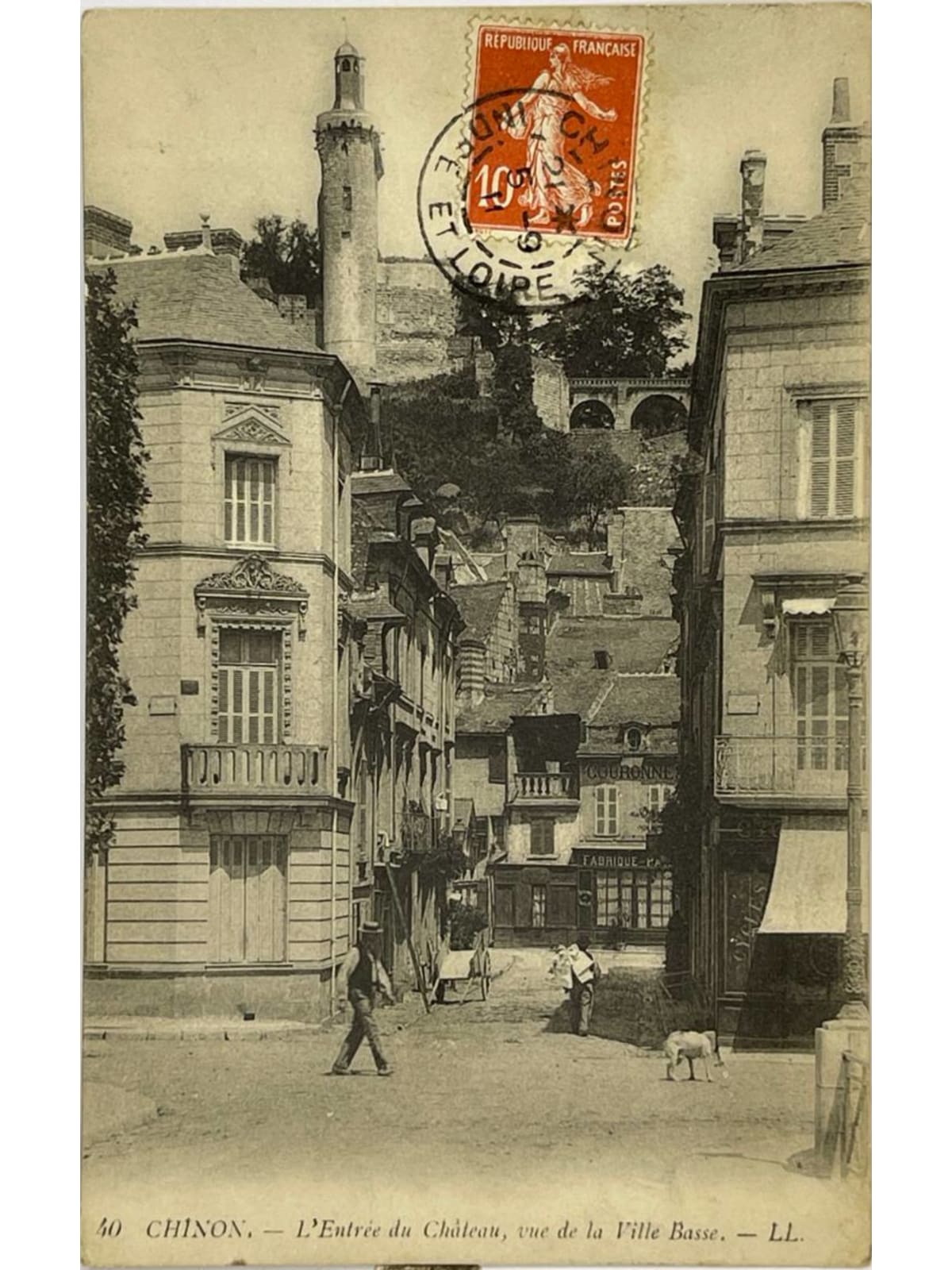 Recto de la carte postale