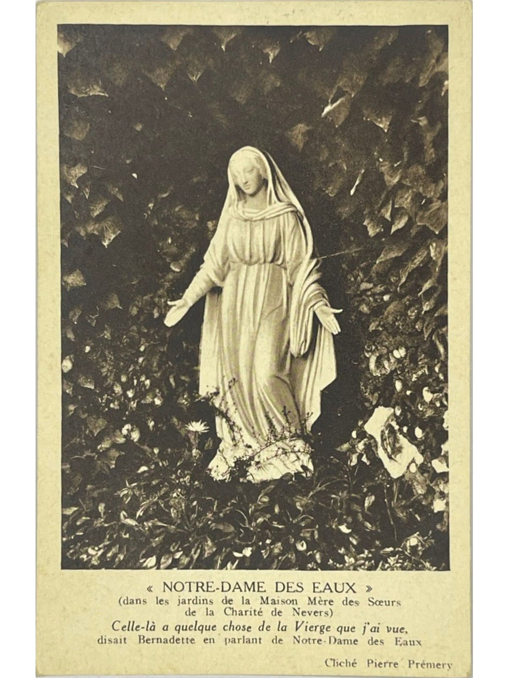 Recto de la carte postale