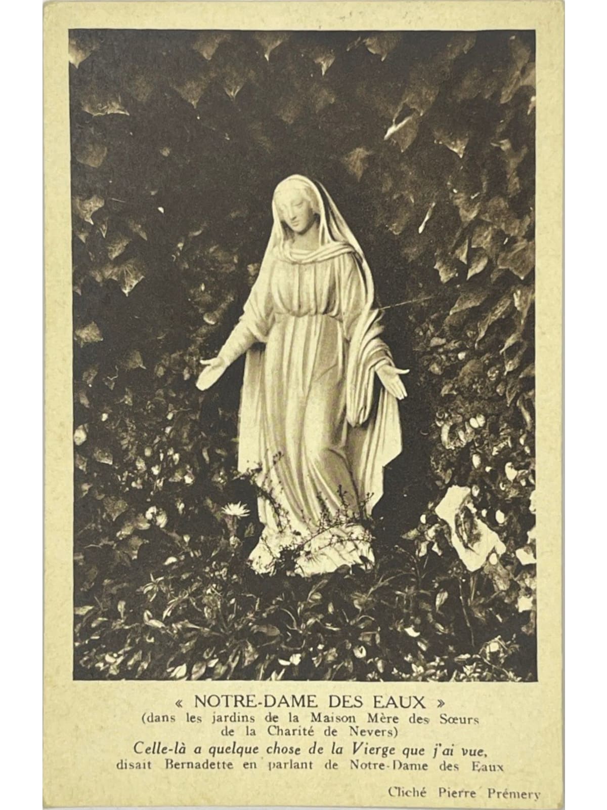 Recto de la carte postale