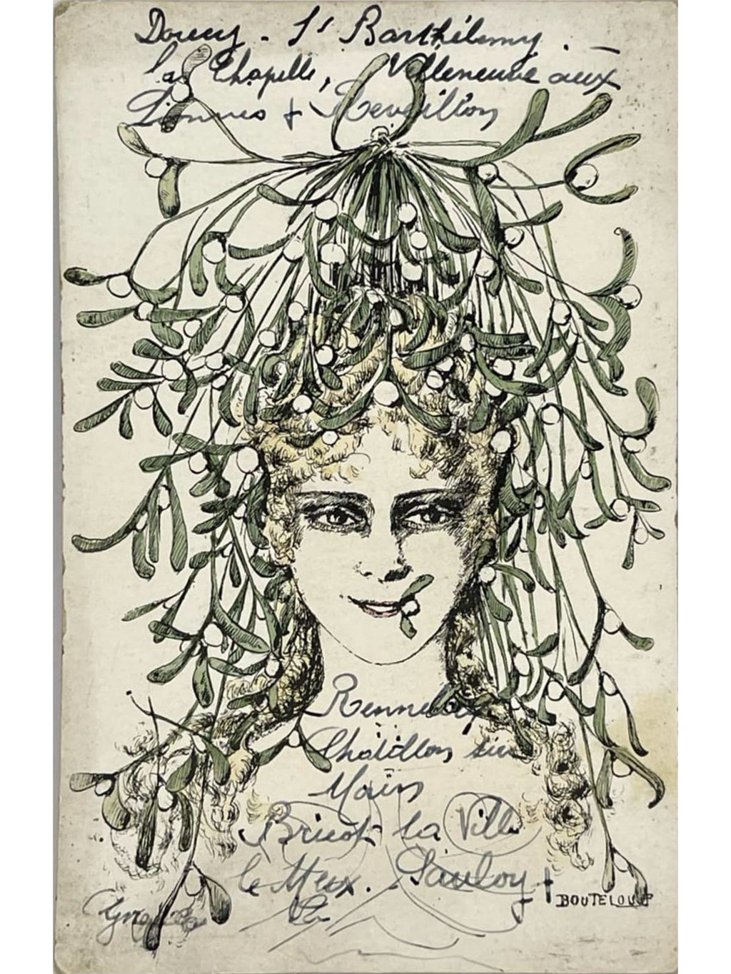 Recto de la carte postale