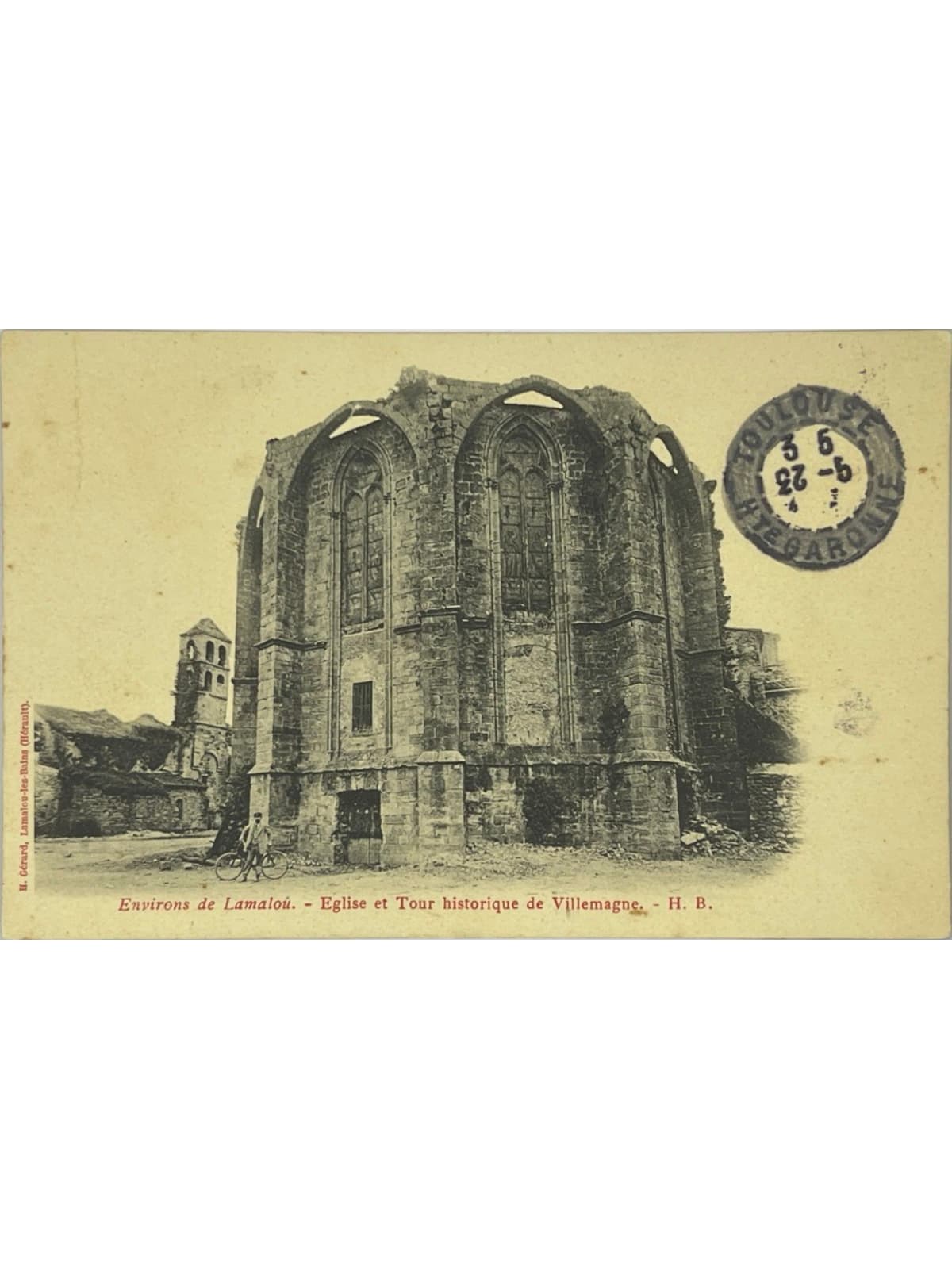 Recto de la carte postale
