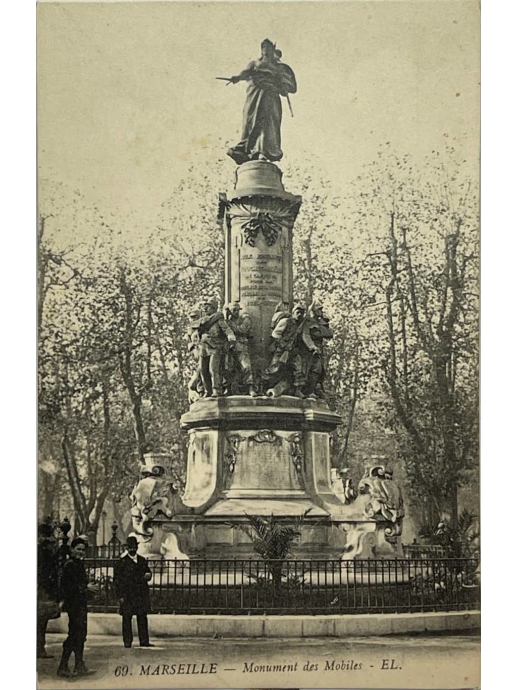 Recto de la carte postale