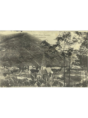 Thann – Vue générale et collégiale Saint-Thiébaut – CPA vers 1930