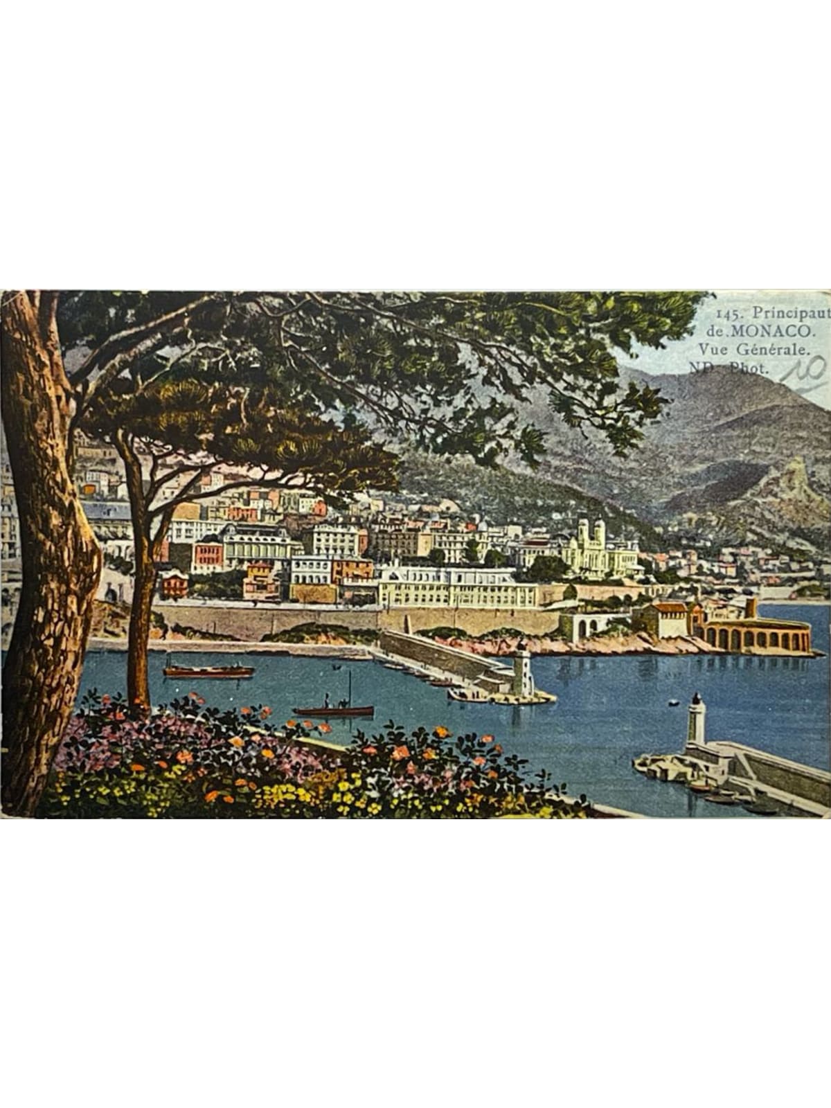Recto de la carte postale