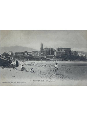 Fontarabie Hondarribia – Vue générale et rivage – CPA ancienne