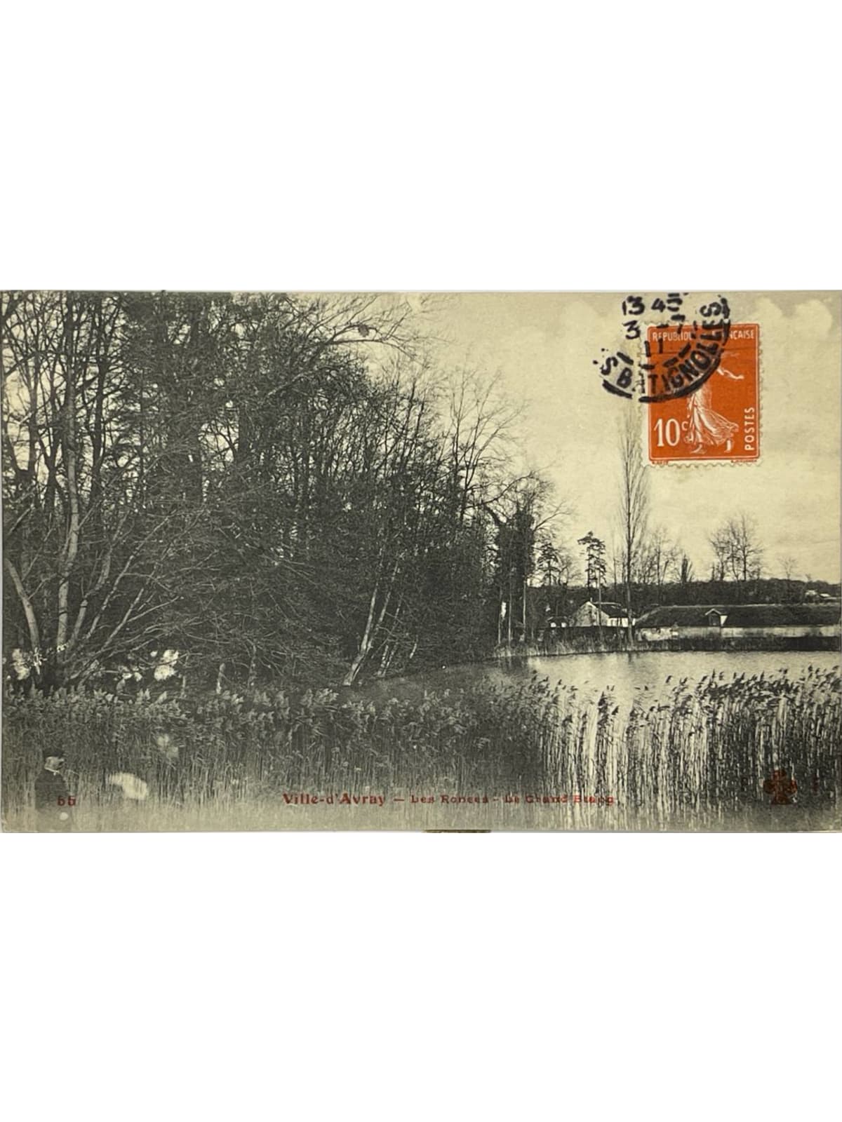 Recto de la carte postale