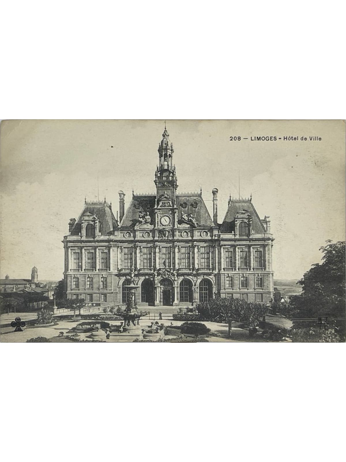 Recto de la carte postale