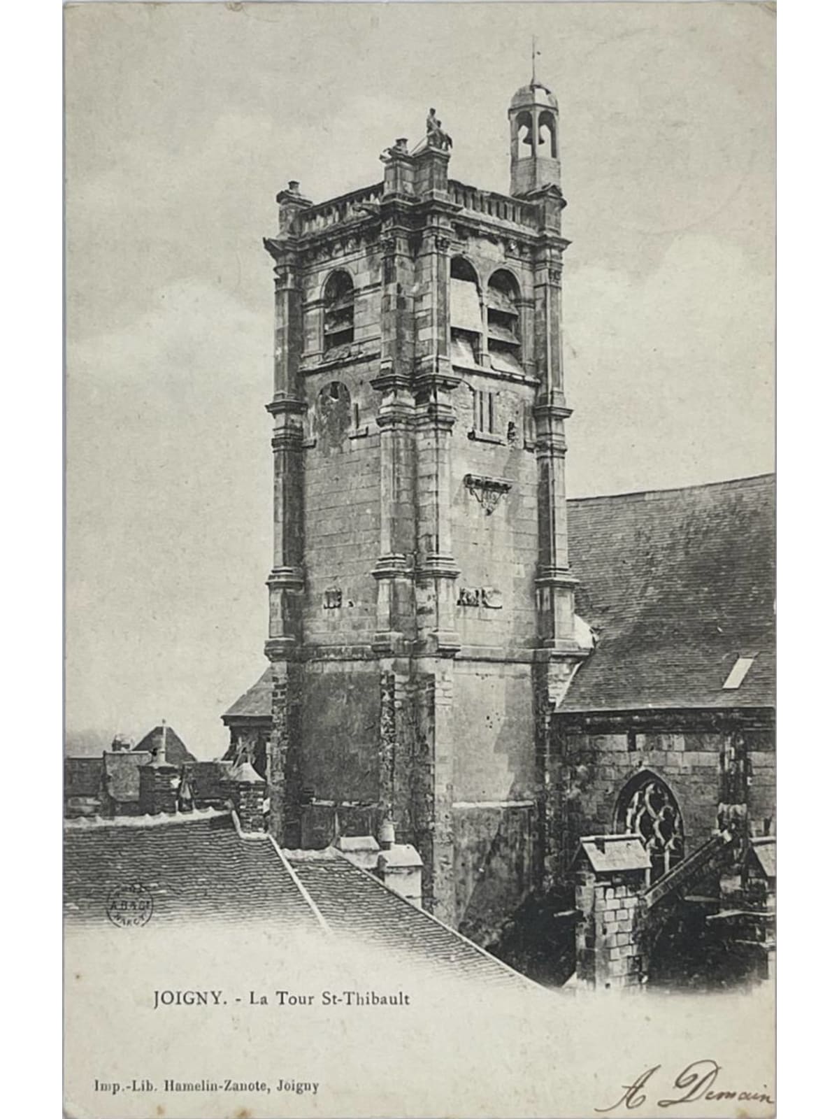 Recto de la carte postale