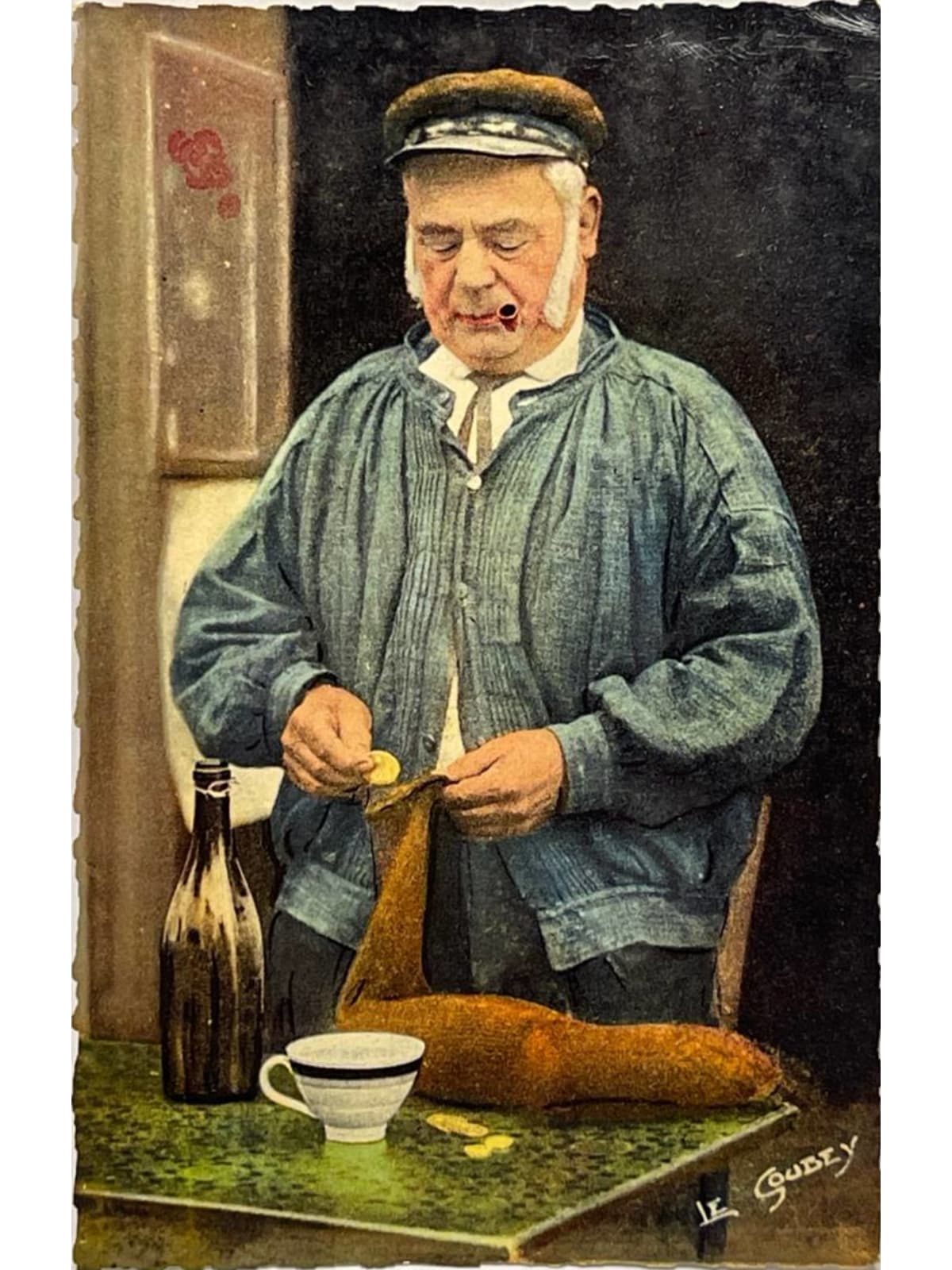Recto de la carte postale
