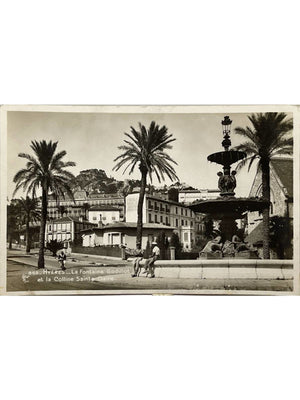 Carte postale – Hyères (Var) – Fontaine Godillot et colline Sainte-Claire – Carte n° 863