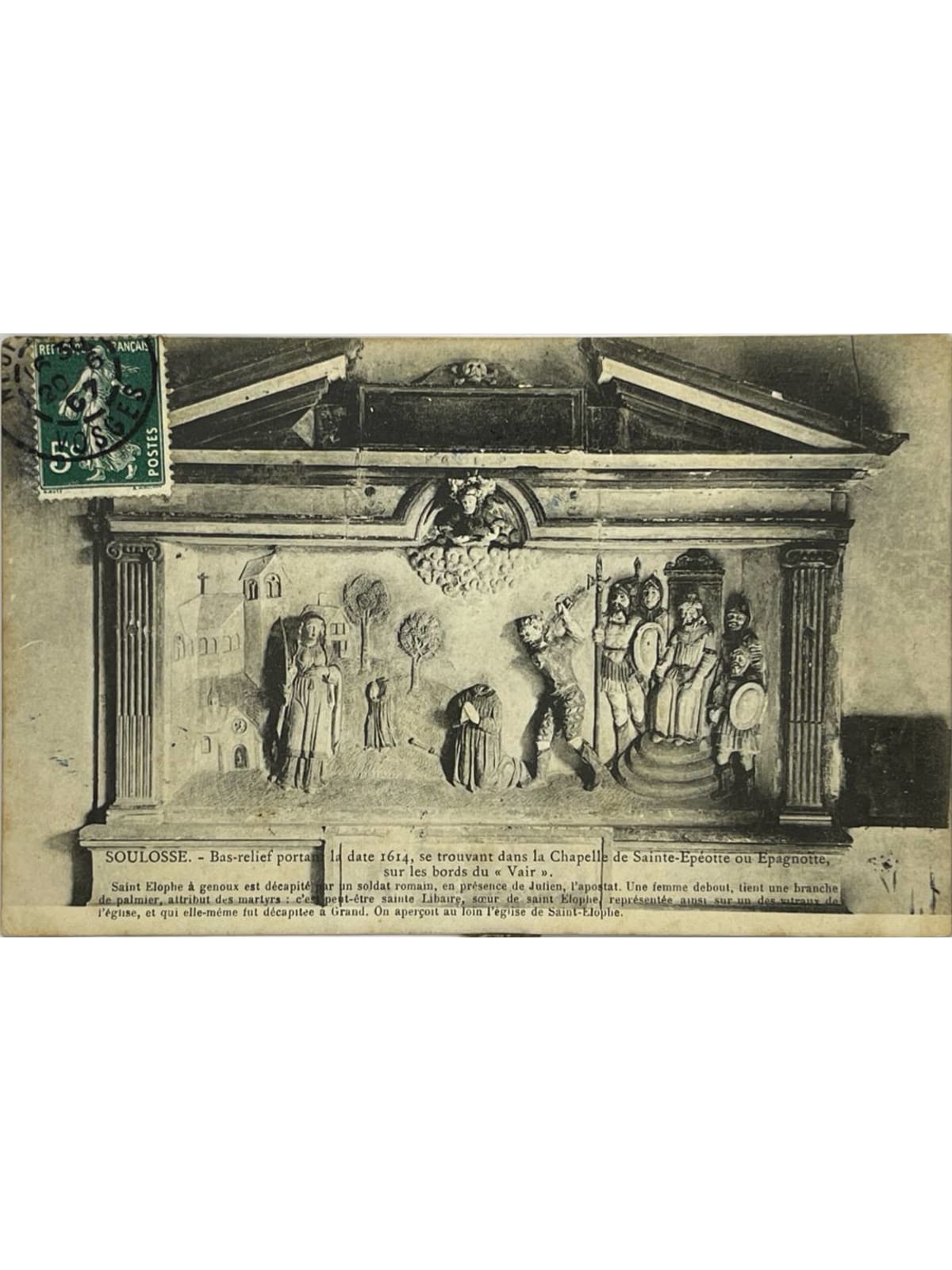 Recto de la carte postale