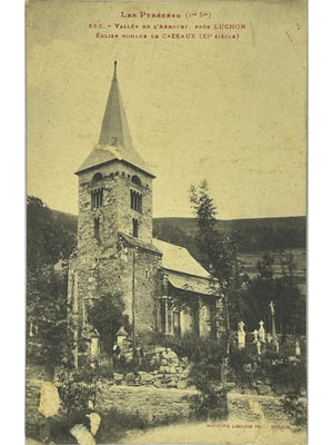Cazeaux-de-Larboust – Église romane, vallée de Larboust – CPA Labouche n° 683