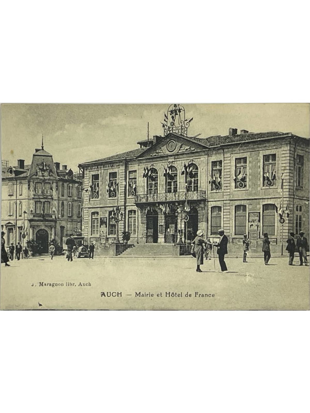 Recto de la carte postale
