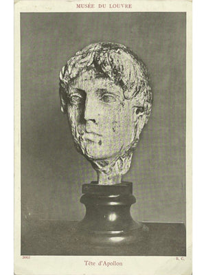 Carte postale – Paris – Musée du Louvre – Tête d'Apollon – Braun & Cie n° 3063