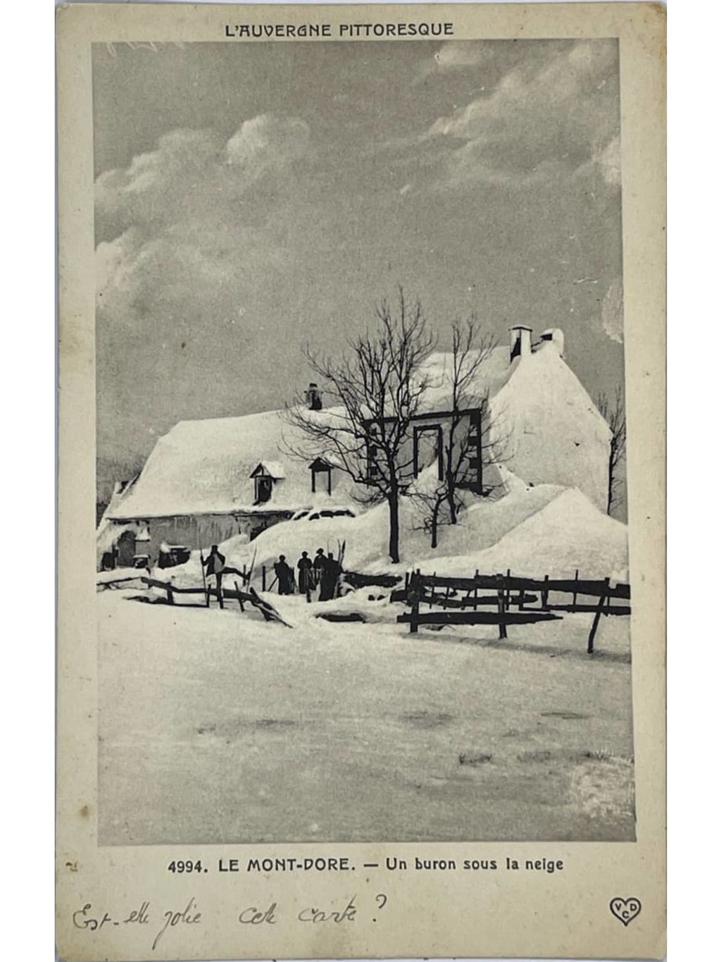 Recto de la carte postale
