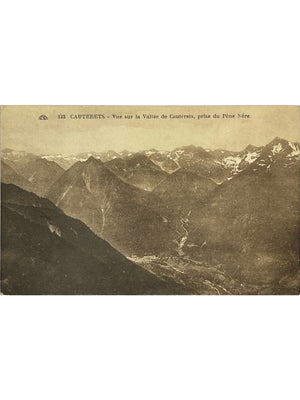 Cauterets – Vallée vue du Pène Nère – CPA n° 123