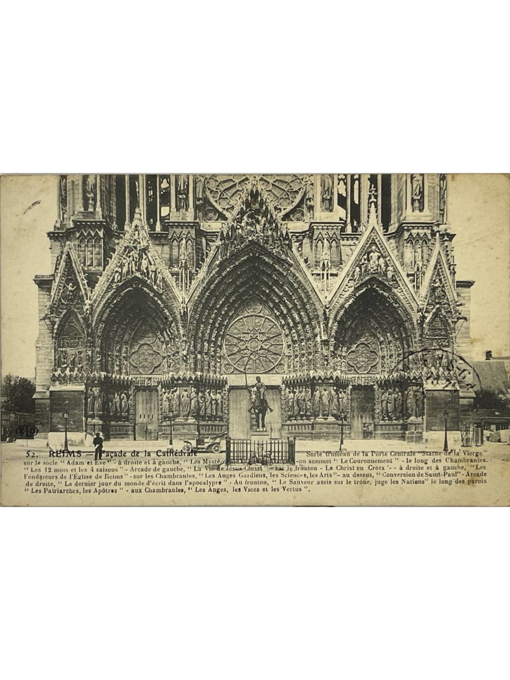 Recto de la carte postale