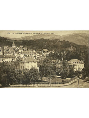 Argelès-Gazost – Vue prise de l'Hôtel du Parc – CPA n° 4