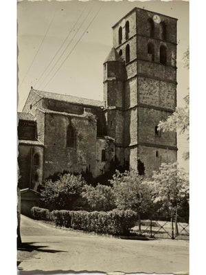 Puichéric (Aude) – Le clocher et le Jardin de la Paix – CPSM